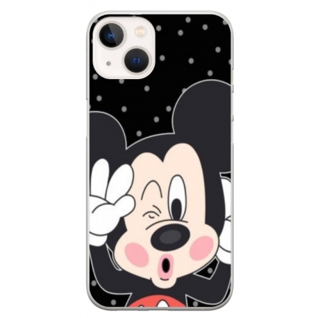 Husa personalizata tip carcasa HQPrint pentru Apple iPhone 15 Plus, model Mickey 1, multicolor, S1D1M0124