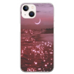 Husa personalizata tip carcasa HQPrint pentru Apple iPhone 15 Plus, model Pink Sky, multicolor, S1D1M0129