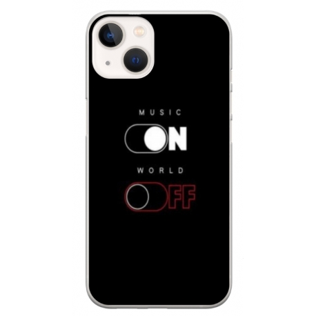 Husa personalizata tip carcasa HQPrint pentru Apple iPhone 15 Plus, model Phone On World Off, multicolor, S1D1M0131