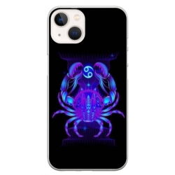 Husa personalizata tip carcasa HQPrint pentru Apple iPhone 15 Plus, model Cancer, multicolor, S1D1M0147