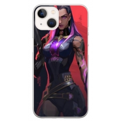 Husa personalizata tip carcasa HQPrint pentru Apple iPhone 15 Plus, model Valorant, multicolor, S1D1M0157