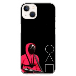 Husa personalizata tip carcasa HQPrint pentru Apple iPhone 15 Plus, model Squid Game 5, multicolor, S1D1M0177