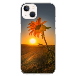 Husa personalizata tip carcasa HQPrint pentru Apple iPhone 15 Plus, model Sunflower 2, multicolor, S1D1M0194