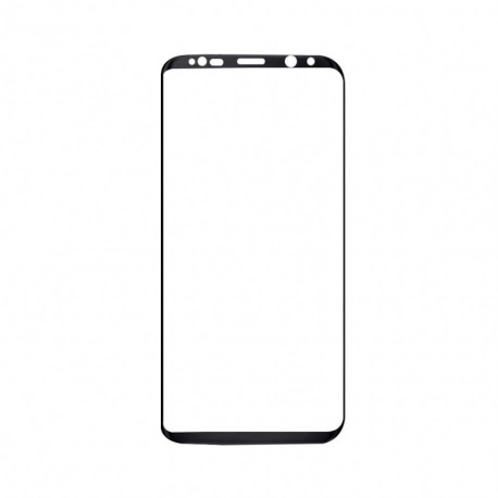 Folie de Sticla 3D SAMSUNG Galaxy S8 Plus Full Face (Negru) + Husa UltraSlim (Transparent) REMAX