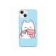Husa personalizata tip carcasa HQPrint pentru Apple iPhone 15 Plus, model Cute Puppy, multicolor, S1D1M0232