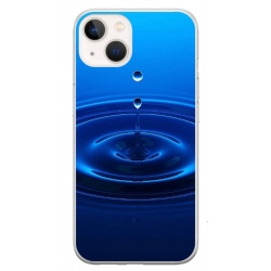Husa personalizata tip carcasa HQPrint pentru Apple iPhone 15 Plus, model Picatura, multicolor, S1D1M0240
