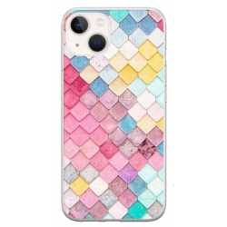 Husa personalizata tip carcasa HQPrint pentru Apple iPhone 15 Plus, model Color Scales, multicolor, S1D1M0258
