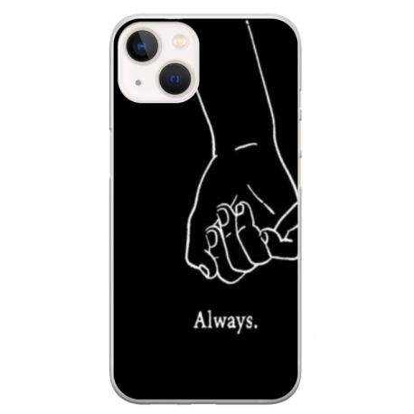 Husa personalizata tip carcasa HQPrint pentru Apple iPhone 15 Plus, model Always and Forever 1, multicolor, S1D1M0279