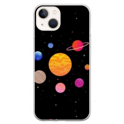 Husa personalizata tip carcasa HQPrint pentru Apple iPhone 15 Plus, model Colorful Galaxy, multicolor, S1D1M0283