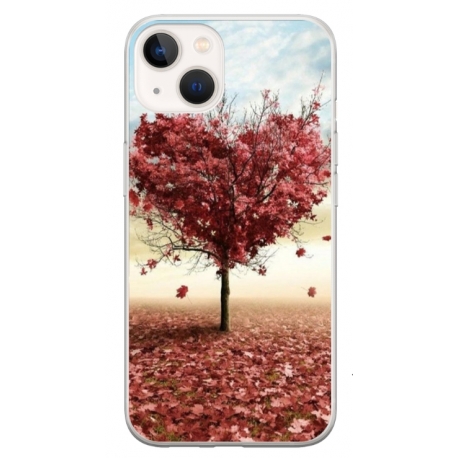 Husa personalizata tip carcasa HQPrint pentru Apple iPhone 15 Plus, model Heart Tree, multicolor, S1D1M0293