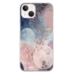Husa personalizata tip carcasa HQPrint pentru Apple iPhone 15 Plus, model Abstract 2, multicolor, S1D1M0335