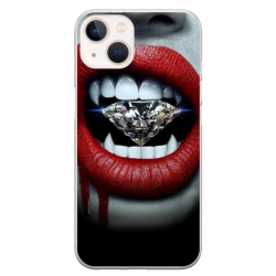 Husa personalizata tip carcasa HQPrint pentru Apple iPhone 15 Plus, model Diamond Vampire, multicolor, S1D1M0370