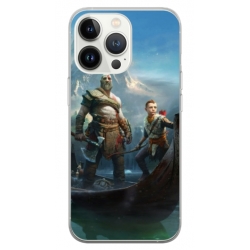 Husa personalizata tip carcasa HQPrint pentru Apple iPhone 15 Pro Max, model God of War 1, multicolor, S1D1M0008