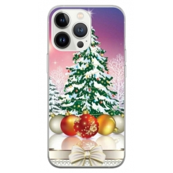 Husa personalizata tip carcasa HQPrint pentru Apple iPhone 15 Pro Max, model Christmas Tree 1, multicolor, S1D1M0057