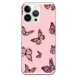 Husa personalizata tip carcasa HQPrint pentru Apple iPhone 15 Pro Max, model Butterfly 7, multicolor, S1D1M0076