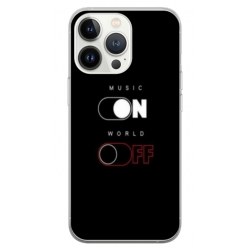 Husa personalizata tip carcasa HQPrint pentru Apple iPhone 15 Pro Max, model Phone On World Off, multicolor, S1D1M0131
