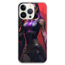Husa personalizata tip carcasa HQPrint pentru Apple iPhone 15 Pro Max, model Valorant, multicolor, S1D1M0157