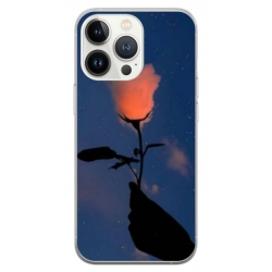 Husa personalizata tip carcasa HQPrint pentru Apple iPhone 15 Pro Max, model Sky Flower, multicolor, S1D1M0159