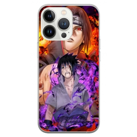 Husa personalizata tip carcasa HQPrint pentru Apple iPhone 15 Pro Max, model Naruto 3, multicolor, S1D1M0162