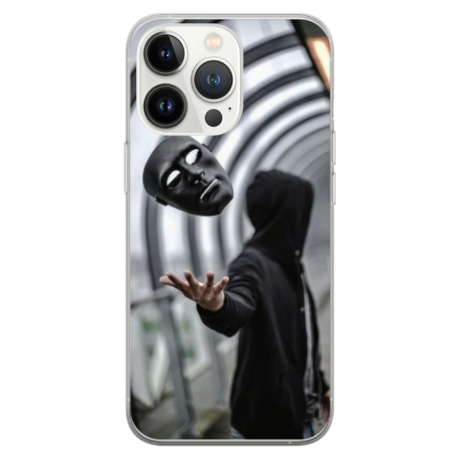 Husa personalizata tip carcasa HQPrint pentru Apple iPhone 15 Pro Max, model Mask, multicolor, S1D1M0199