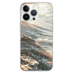 Husa personalizata tip carcasa HQPrint pentru Apple iPhone 15 Pro Max, model Ocean Water 1 , multicolor, S1D1M0200