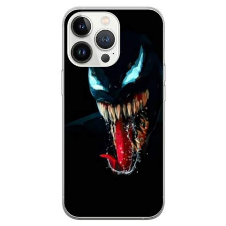 Husa personalizata tip carcasa HQPrint pentru Apple iPhone 15 Pro Max, model Venom 1, multicolor, S1D1M0211