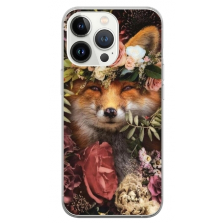 Husa personalizata tip carcasa HQPrint pentru Apple iPhone 15 Pro Max, model Fox, multicolor, S1D1M0213