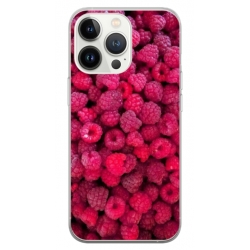 Husa personalizata tip carcasa HQPrint pentru Apple iPhone 15 Pro Max, model Zmeura, multicolor, S1D1M0234