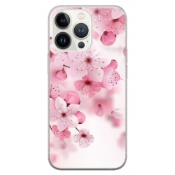 Husa personalizata tip carcasa HQPrint pentru Apple iPhone 15 Pro Max, model Flowers 17, multicolor, S1D1M0241