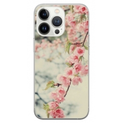 Husa personalizata tip carcasa HQPrint pentru Apple iPhone 15 Pro Max, model Flowers 18, multicolor, S1D1M0245