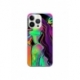 Husa personalizata tip carcasa HQPrint pentru Apple iPhone 15 Pro Max, model Colorful Girl, multicolor, S1D1M0249