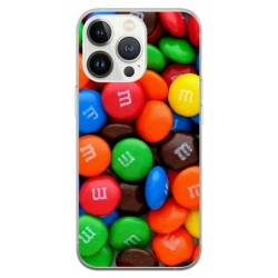 Husa personalizata tip carcasa HQPrint pentru Apple iPhone 15 Pro Max, model MandM, multicolor, S1D1M0257