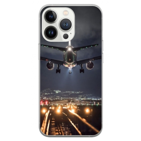 Husa personalizata tip carcasa HQPrint pentru Apple iPhone 15 Pro Max, model Airplane Landing, multicolor, S1D1M0266
