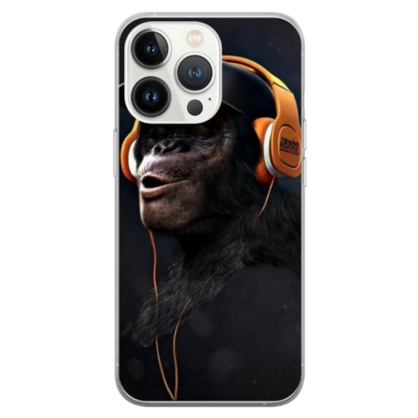 Husa personalizata tip carcasa HQPrint pentru Apple iPhone 15 Pro Max, model Monkey, multicolor, S1D1M0319