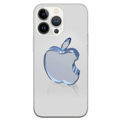 Husa personalizata tip carcasa HQPrint pentru Apple iPhone 15 Pro Max, model Apple Logo, multicolor, S1D1M0323