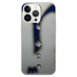 Husa personalizata tip carcasa HQPrint pentru Apple iPhone 15 Pro Max, model Droplets, multicolor, S1D1M0353