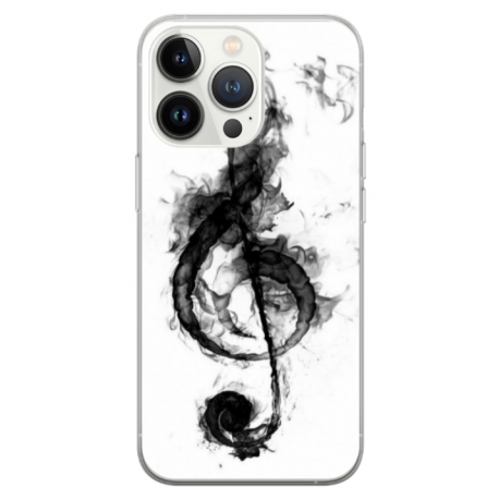 Husa personalizata tip carcasa HQPrint pentru Apple iPhone 15 Pro Max, model Song Notes, multicolor, S1D1M0357