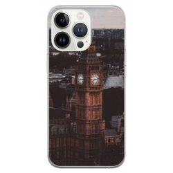 Husa personalizata tip carcasa HQPrint pentru Apple iPhone 15 Pro, model Big Ben 2, multicolor, S1D1M0014