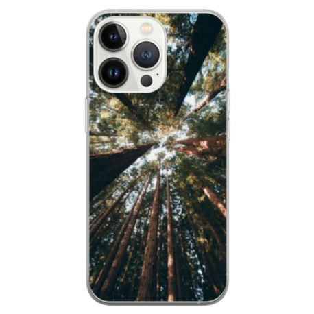 Husa personalizata tip carcasa HQPrint pentru Apple iPhone 15 Pro, model Tree perspective, multicolor, S1D1M0079