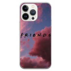 Husa personalizata tip carcasa HQPrint pentru Apple iPhone 15 Pro, model FRIENDS 2, multicolor, S1D1M0082