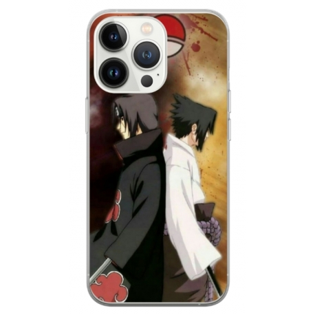 Husa personalizata tip carcasa HQPrint pentru Apple iPhone 15 Pro, model Itachi 1, multicolor, S1D1M0103