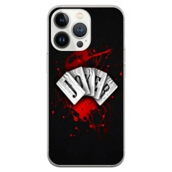 Husa personalizata tip carcasa HQPrint pentru Apple iPhone 15 Pro, model Joker 1, multicolor, S1D1M0106