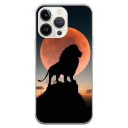 Husa personalizata tip carcasa HQPrint pentru Apple iPhone 15 Pro, model Lion 1, multicolor, S1D1M0110