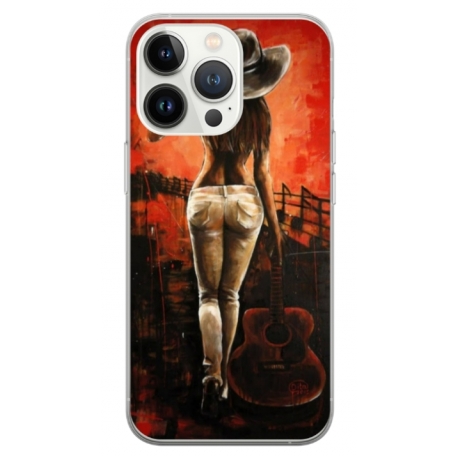 Husa personalizata tip carcasa HQPrint pentru Apple iPhone 15 Pro, model Sexy Lady, multicolor, S1D1M0113