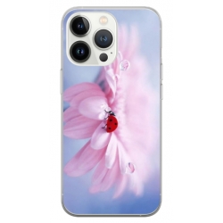 Husa personalizata tip carcasa HQPrint pentru Apple iPhone 15 Pro, model Flowers 5, multicolor, S1D1M0114