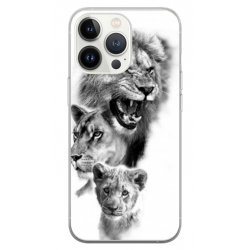 Husa personalizata tip carcasa HQPrint pentru Apple iPhone 15 Pro, model Lion 3, multicolor, S1D1M0118