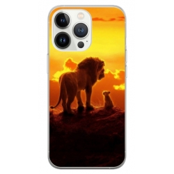 Husa personalizata tip carcasa HQPrint pentru Apple iPhone 15 Pro, model Lion King 1, multicolor, S1D1M0119