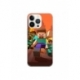 Husa personalizata tip carcasa HQPrint pentru Apple iPhone 15 Pro, model Minecraft 1, multicolor, S1D1M0125