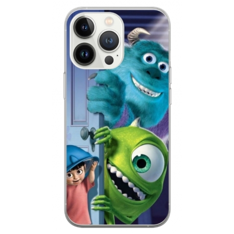 Husa personalizata tip carcasa HQPrint pentru Apple iPhone 15 Pro, model Monster INC, multicolor, S1D1M0127