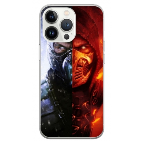Husa personalizata tip carcasa HQPrint pentru Apple iPhone 15 Pro, model Mortal Kombat, multicolor, S1D1M0130